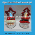 Personalized ceramic christmas party gifts with led light